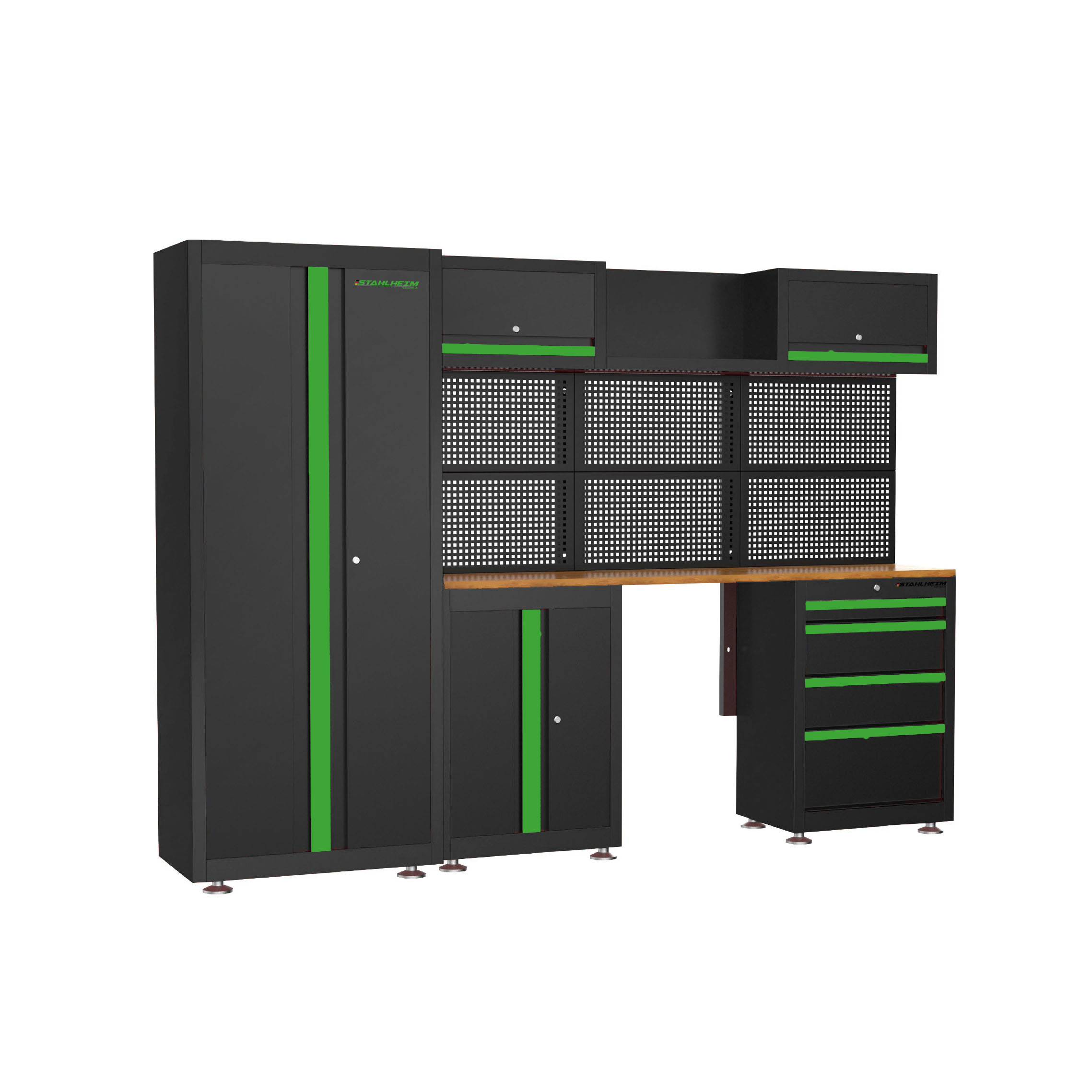 Gabinete combinado de almacenamiento de herramientas multifuncional