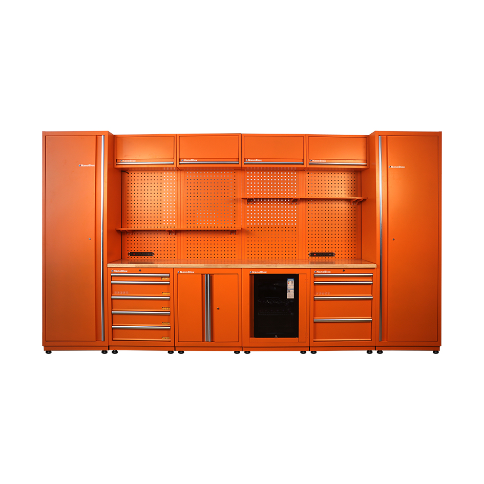 Gabinete combinado de almacenamiento modular para taller