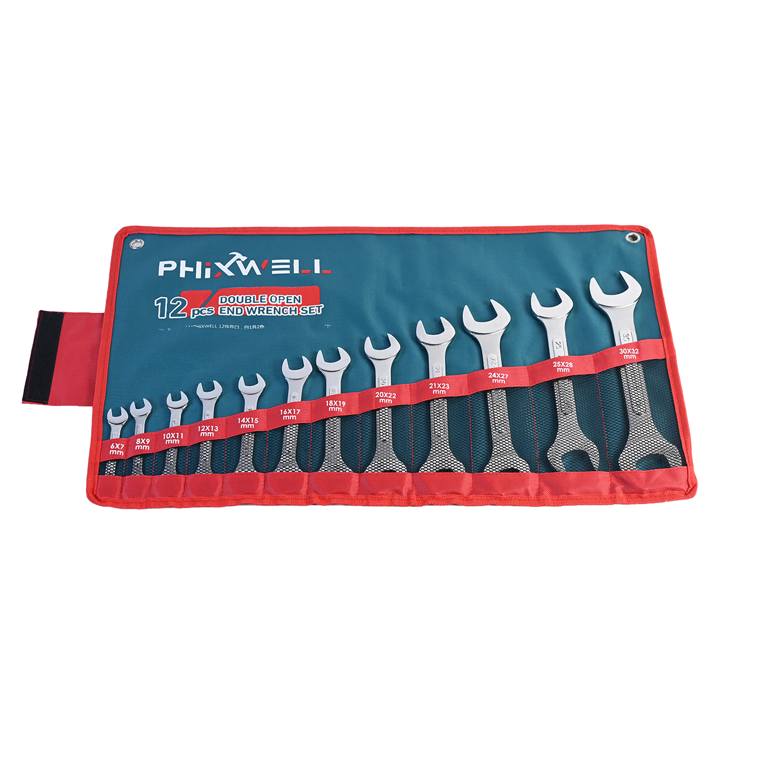 717534 PHIXWELL Juego de llaves estriadas de doble cabeza de 12 piezas