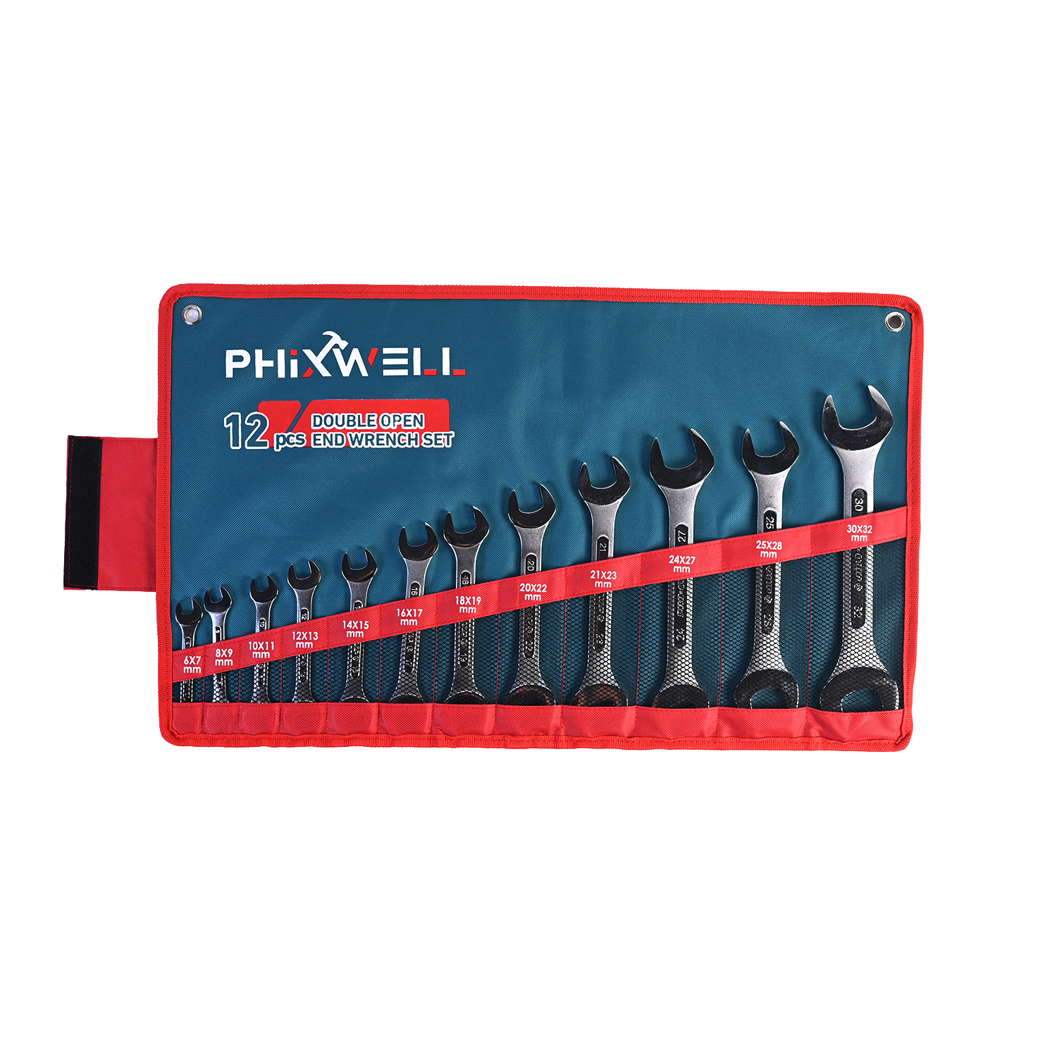 717534 PHIXWELL Juego de llaves estriadas de doble cabeza de 12 piezas