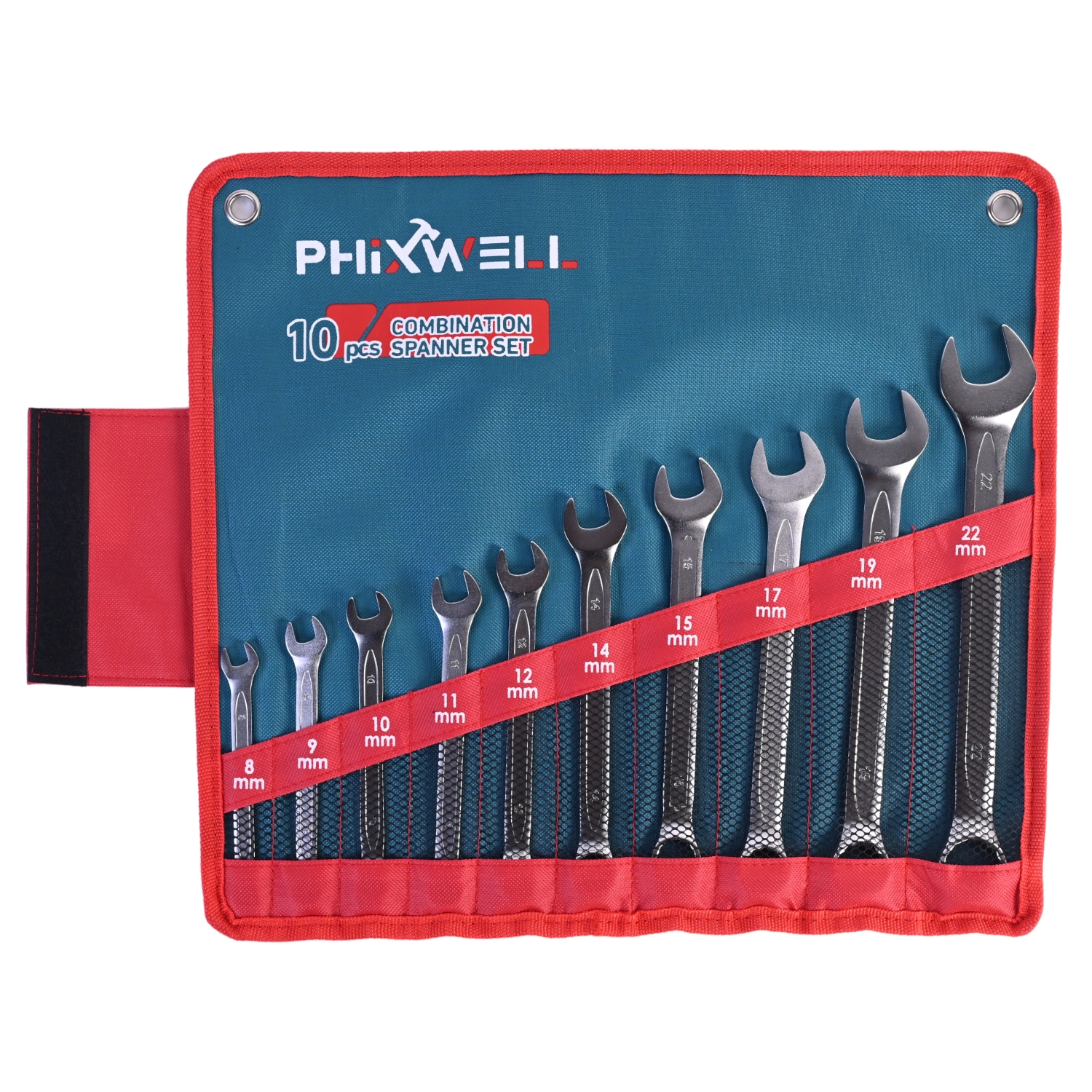717532 PHIXWELL Juego de llaves combinadas de 10 piezas