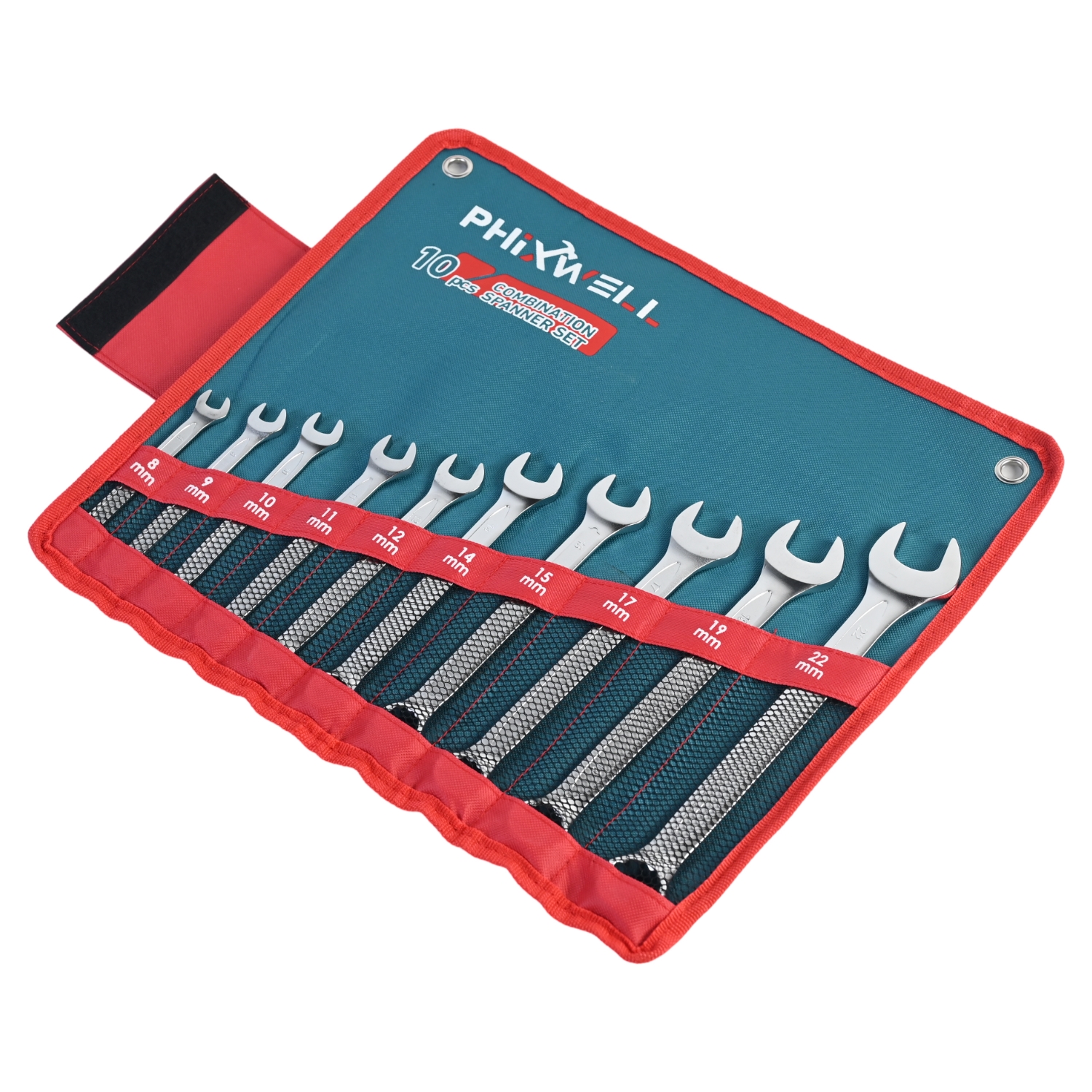 717532 PHIXWELL Juego de llaves combinadas de 10 piezas
